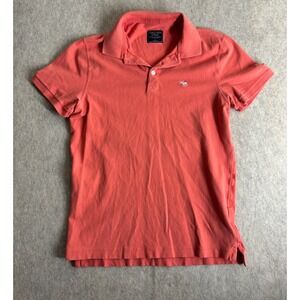 Abercrombie & Fitch Dark Salmon Mens Polo Large